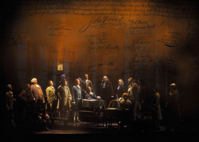 1776 at Paper Mill Playhouse, Photo by Kevin Sprague, The Cast of 1776.